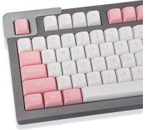 Pink White Keycaps Doubleshot MSA profils 150 taustiņi Pielāgotie taustiņi Cherry MX Gateron Kailh Box slēdžiem Mehāniskā spēļu tastatūra