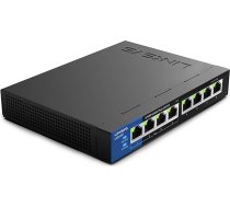 Linksys LGS108P-EU 8 portu nepārvaldāms gigabitu tīkla PoE komutators ar 4 PoE+ pieslēgvietām Ethernet komutators - līdz 1000 Mb/s biroju un mājas IP novērošanai - izvietošanai uz galda
