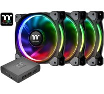 Riing 12 rgb plus tt premium edition 3 iepakojums (3x120mm, 500-1500 apgr./min)