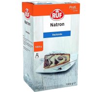 RUF Natron, universāla dzeramā soda, kas paredzēta cepamo izstrādājumu pagatavošanai, skābes saistīšanai, kaļķakmens noņemšanai, kā arī lietošanai mājsaimniecībā un vannas istabā, lielā iepakojumā, 1 x 1000 g.