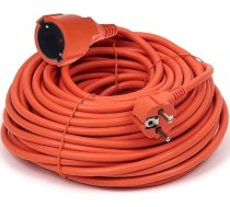 O&W Security Schuko profesionālais pagarinātājs 20 m garumā IP44 16 A 250 V strāvas kabelis Dārza kabelis V13, oranžs