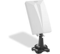 XORO DVB-T2 antena HAN 600 ar iebūvētu pastiprinātāju, LTE 4G filtru, trokšņu filtru, izmantošanai iekštelpās un ārpus telpām, 5 dBi stiprums, 3,5 m kabeļa garums, F ligzda