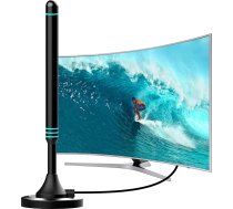 Āra TV antena DVB-T2 - 360° uztveršana TNT HD 4K - Spēcīga magnētiskā bāze - Saderīga ar Smart TV/DVB-T/TNT - Koaksiālais kabelis 5 m