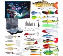 Makšķerēšana Advent kalendārs Angel Adventskalender Männer 24 Tage Premiumköder + Sortierbox Weihnachts-angelkalender Geschenk für Papa, Ehemann Freund jugendliche Angler