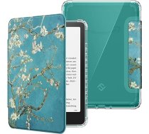 Fintie apvalks 7 collu Kindle Paperwhite (12. paaudze) - 2024 un Kindle Colorsoft Signature Edition (1. paaudze), caurspīdīgs, mīksts, TPU aizsargvāciņš ar automātisku miega/modināšanas funkciju, mandeļu ziedu krāsā