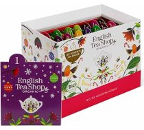 ETS - Bioloģiskās tējas Adventes kalendārs 2024 "Christmas Countdown" White | Ziemassvētku kalendārs ar 24 bioloģiskās tējas šķirnēm | Ideāls biroja Adventes kalendārs vai dāvana
