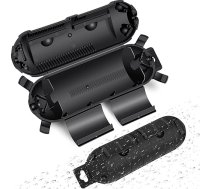 NineLeaf 2 Pack āra pagarinātāja kabeļa vāks Ūdensizturīgs izturīgs pret laikapstākļiem Elektriskā savienojuma kaste AWG 12/14/16/18 kabeļu aizsardzībai Āra kontaktligzdas kontaktligzda Ziemassvētku brīvdienu rotājums