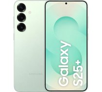 Samsung Galaxy S25+ AI viedtālrunis ar Galaxy AI, bez līguma, mobilais tālrunis ar Android, 12 GB RAM, 256 GB atmiņa, 50 MP kamera, piparmētra
