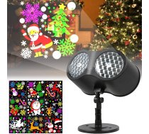 Ziemassvētku LED projektora lampa, 16 modeļu projektora gaismas, Ziemassvētku eglītes, Ziemassvētku vecīši, sniegavīri utt., Ziemassvētku projektors, svētku projektora gaismas, Ziemassvētku apgaismojuma dekorēšana