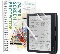 BELLEMOND Kent papīra matēts ekrāna aizsargstikls Kobo Libra Colour & Libra 2, 2 rakstāmo un anotējamo materiālu aizsargstikls pret atspīdumiem, kas rada mīkstu rakstīšanas sajūtu, ražots Japānā