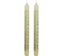 Ebersbacher Kerzenfabrik GmbH Adventes kalendāra sveces Stars Champagne ar zelta apdruku 2 gab Aptuveni (diametrs x augstums) 22 x 250 mm