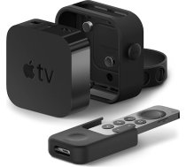 elago Multi Mount Multi sienas stiprinājuma komplekts ar tālvadības pults turētāju Tālvadības pults turētājs, kas saderīgs ar Apple TV 4K / 4. paaudzes televizoru - [All-In-One kombinācija] [Trīs montāžas iespējas] [Ventilācija]