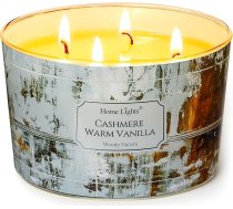 Home Lights aromātiskās sveces mājai, 18 unces sveces burkas, aromterapija, 4 daktu sveces, ideāli piemērotas skandināvu minimālisma stila mājas dekoram un dāvanām, kašmira silta vaniļa