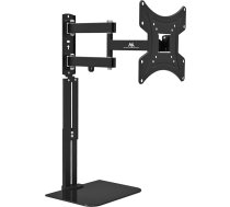 Maclean MC-771A TV sienas stiprinājums ar plauktu Universāls 23-43 collu OLED/QLED/LCD/LED/Plazma televizoriem Maksimālā slodze līdz 25 kg, maks. VESA 200 x 200 mm, stikla plaukts līdz 5 kg