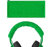 GEEKRIA Padziļinošs Pulovera galvas saites pārvalks, saderīgs ar Razêr Kraken Pro V2, 7.1 V2, Ultimate Gaming Headset, Stretchy Knitted Fabric Protector Case/Headband Protection Repair Parts (Green)