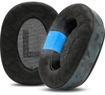 WC Freeze V2 G PRO X - Wicked Cushions leņķveida ausu spilventiņi ar dzesēšanas gelu, kas saderīgi ar Logitech G Pro X sērijas ierīcēm | New Freeze V2 Cooling Fabric Extra Thick | Black Camo