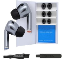 Comply Premium putuplasta ausu aizbāžņi, saderīgi ar Samsung Galaxy Buds3 Pro, S izmērs, jaunā 2025. gada versija ar tīrīšanas rīku, melni, 3 pāri, ražoti ASV