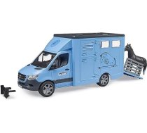 bruder 02674 - Mercedes Benz Sprinter dzīvnieku transportieris ar 1 zirgu - 1:16 transportlīdzekļi, fermas, lauksaimniecība, zirgu pagalms, jāšanas piederumi, zirgu stallis, zirgu piekabe, rotaļlieta, Bworld, rotaļlietas