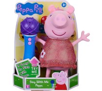 Peppa Pig, Sing With Me Peppa Interactive Feature Plīša muzikālā plīša rotaļlieta ar mikrofonu rotaļlieta Pirmsskolas vecuma bērnam dāvana