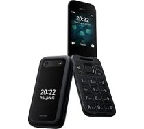 Nokia 2660 Flip 4G 2,8 collu ekrДЃns Divu SIM karЕЎu funkcionДЃlais tДЃlrunis ar lielu displeju, avДЃrijas poga, iepriekЕЎ instalД“tas Gameloft spД“les un Origin dati, melns