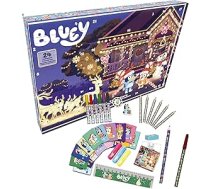 CyP Brands Bluey Advent kalendārs, 24 pārsteigumi, bērnu dāvana, oficiāla Marvel licence, aktivitātes un rotaļlietas, Ziemassvētki zēniem un meitenēm