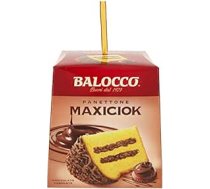 Balocco Panettone Maxiciok ar Cioccolato fondente Ziemassvētku konfektes ar tumšo šokolādi 800 g 3 gab. iepakojumā