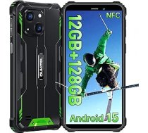 OUKITEL WP32 (2025) Āra mobilais tālrunis Android 15-12GB + 128GB Āra viedtālrunis bez līguma 6300mAh, 6.0 collu 20MP + 5MP kamera Konstrukcija Sites mobilais telefons Dual SIM, IP68/NFC/OTG/GPS/Face