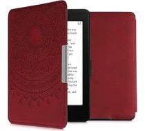 kwmobile Korpuss saderīgs ar Amazon Kindle Paperwhite - mākslīgās ādas vāciņš (līdz 2017. gada modeļiem) - Indian Sun Dark Red