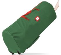 Ritošā eglīšu uzglabāšanas soma - 8 pēdas garas mākslīgo Ziemassvētku eglīšu uzglabāšanas soma - Zip soma, rokturi un riteņi ērtai transportēšanai - aizsargā pret putekļiem