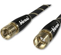 bivani SAT antenas kabelis 10 m Premium F-konektora koaksiālais kabelis Satelīttelevīzijas radio DVB-T DVB-T2 DVB-C DVB-S DVB-S2 Full HD UltraHD UHD HDTV TV Elite Series 10 m