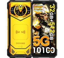 DOOGEE S200 X 5G āra mobilais tālrunis bez līguma, 32GB + 512GB/2TB MTK 7050 izturīgs viedtālrunis, 10100mAh, 100MP + 20MP + 32MP AI, 6,72 collu FHD + 120Hz, 1,32 collu AMOLED aizmugures ekrāns, IP68/NFC