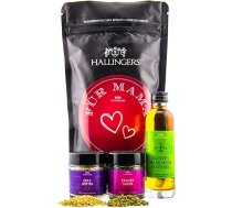 Hallingers mammai - Mātes dienas dāvanu komplekts Wonder Bag dāvanu komplekts Bazilika olīveļļa un garšvielas Mātes dienai (soma) - dāvana vasarā un kā lieliska grilēšanas dāvana | Apsveicam Jubileja Draudzība