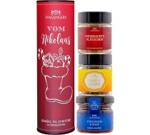 Hallingers Von Nikolaus - Ziemassvētku 3 daļu dāvanu komplekts ar tēju, ievārījumu un garšvielām - svētku baudīšanas komplekts kā dāvana, vegāns (komplekts) - dāvanu idejas Ziemassvētku un dāvanu Adventes kalendārs