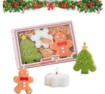 Aromatizētas sveces, Ziemassvētku sveces, Ziemassvētku 3 gabali, roku darbs, smaržīgo sveču dāvanu komplekts, sievietēm, vīriešiem, draudzenēm, kolēģiem