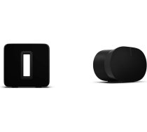 Sonos Sub Black - jaudīgs Wi-Fi zemfrekvenču skaļrunis un Era 300. Sajūtiet skaņu visapkārt