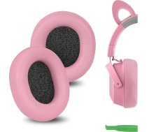 GEEKRIA Rozā mākslīgās ādas austiņu spilventiņi priekš Razer Kraken Kitty V2 Pro, Barracuda, Barracuda X Memory Foam