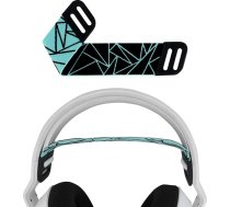 Geekria Mesh Headband Pad Compatible with Logitech G733 G335 Headphone Replacement Band/Headset Headband Cushion Cover Repair Parts (Black/Mint Green)