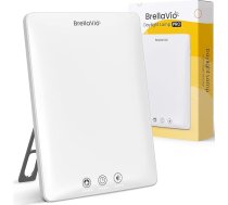 BrellaVio Dienas gaismas lampa PRO 12 000 luksu - ar somiņu - LED dienas gaismas imitācijas lampa bez UV stariem - dienas gaismas lampa mājai/birojam/darba galdam (balta)