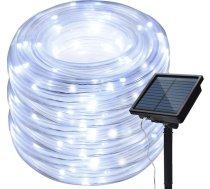 KINGCOO Saules virves gaismas string Lights, ūdensizturīgs, 72 pēdas, 200 LED, 8 režīmi, vara stieple, virve, caurule, dzirkstoša saules gaismas pasaku gaisma dārzam, kāzām, svinībām, Ziemassvētku rotājumiem (balta)
