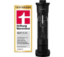 GROHE Blue Fizz 31943K00 Ūdens karbonizatora sākumkomplekts (3 regulējami burbuļu līmeņi, bez CO2 pudeles, 1 x 0,85 l ūdens pudele + tīrīšanas pulveris), melns