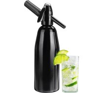 AstraLoom Dzirkstošā ūdens un kokteiļu dzirkstošā ūdens un kokteiļu dzeršanas aparāts AstraLoom Soda Siphon 1L portatīvais alumīnija dzērienu aparāts (melns)