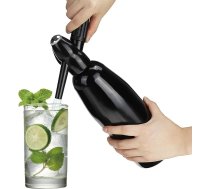 Soda sifons, dzirkstošā ūdens mašīna 1 L, dzirkstošā ūdens ražotājs, pārnēsājama alumīnija mini sodas mašīna, mājsaimniecības gāzēto dzērienu dzirkstošā ūdens sildītājs