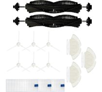 NUHFUFA Tefal Rowenta X-plorer Series 75 RG7687 sērijas putekļsūcēju piederumi 14 gab. 2 galvenās birstes/6 sānu birstes/3 salvetes/3 filtri