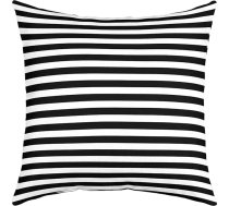 Svītrains metamais spilvens 50 x 50 cm melns balts svītru spilvens bērniem, zēniem, meitenēm, sievietēm, vīriešiem, vīriešiem, lauku saimniecībā, svītras, spilvenu pārvalks, moderns, ģeometrisks, līnijas, abstrakts, gotikas apdare