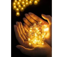 Danolt Pack of 100 LED balonu gaismas Silti balti baloni Dzimšanas dienas dekorēšana Mini LED baloni Gaismas papīra lampas Guļamistaba Ziemassvētku laternas Dzimšanas diena Halovīni Puse Dekorācijas Kāzu dārzs