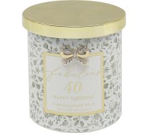 Lesser & Pavey Happy Birthday 40th Candle Madelaine by Hearts Design for Home & Decor | Long Burning Aromterapijas sveču komplekts relaksācijai | Lielas aromātiskās sveces, dzimšanas dienas dāvanas sievietēm