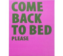 Kare Design Sienas glezna Come Back To Bed, rozā/zaļā krāsā, taisnstūra, ierāmēta, attēlu apdruka, abstraktā māksla, popārts, sienas glezna, moderns dizains, guļamistaba, viesistaba, 50 x 40 cm (garums x augstums)