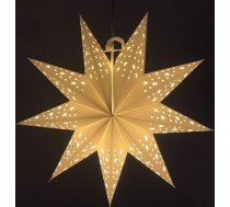 LIOOBO Balta zvaigžņu papīra laterna 7 punkti Hollow Lantern kāzu Ziemassvētku griestu kāzu kāzu svinību dzimšanas dienas dekorēšana 45cm