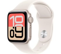 Apple Watch SE 3 (GPS), 40 mm, viedpulkstenis ar alumīnija korpusu, ar Polar Star un sporta siksniņu Polar Star (S/M) Fitnesa un miega sekotājs, sirdsdarbības ritma mērītājs, vienmēr ieslēgts displejs, ūdens aizsardzība