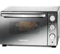 ROMMELSBACHER BGS 1500 cepšanas un grilēšanas krāsns - energoefektīvs un taupīgs, cepšanas kameras neslīpo pārklājums, 6 karstuma veidi, rotācijas uzgaļa, 120 min. taimeris, dubultstikls, sudraba krāsā, 1500 W, nerūsējošais tērauds